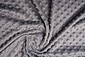 Minky Fleece Stoff Grau