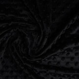 Minky Fleece Stoff Schwarz Minky Fleece Stoff Schwarz