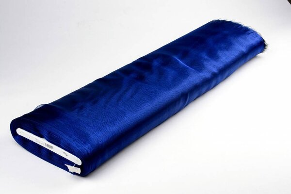 Organza Stoff Two-Tone Kobalt-Schwarz