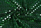 Sequins on Lurex Dark Green