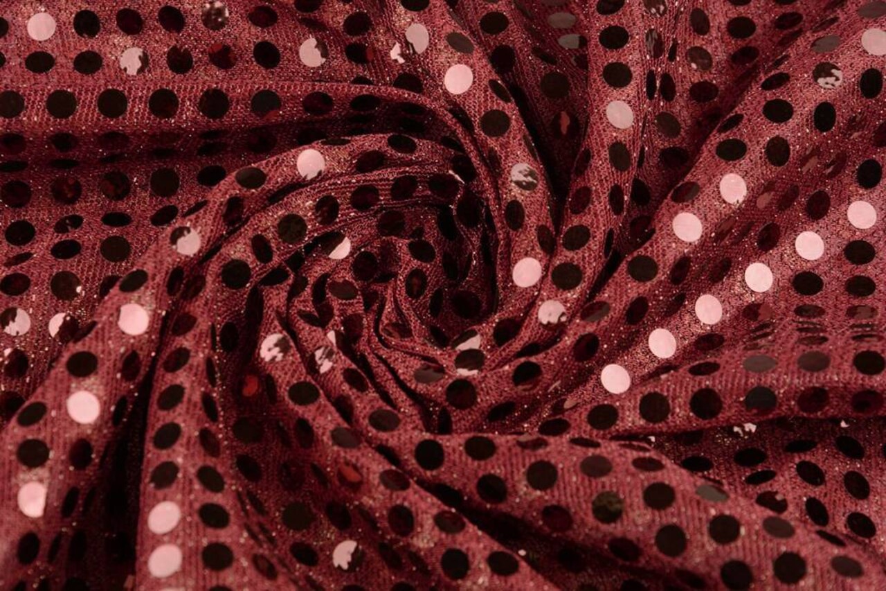 Pailletten op Lurex Bordeaux Pailletten op Lurex Bordeaux