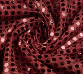 Sequins on Lurex Bordeaux Sequins on Lurex Bordeaux
