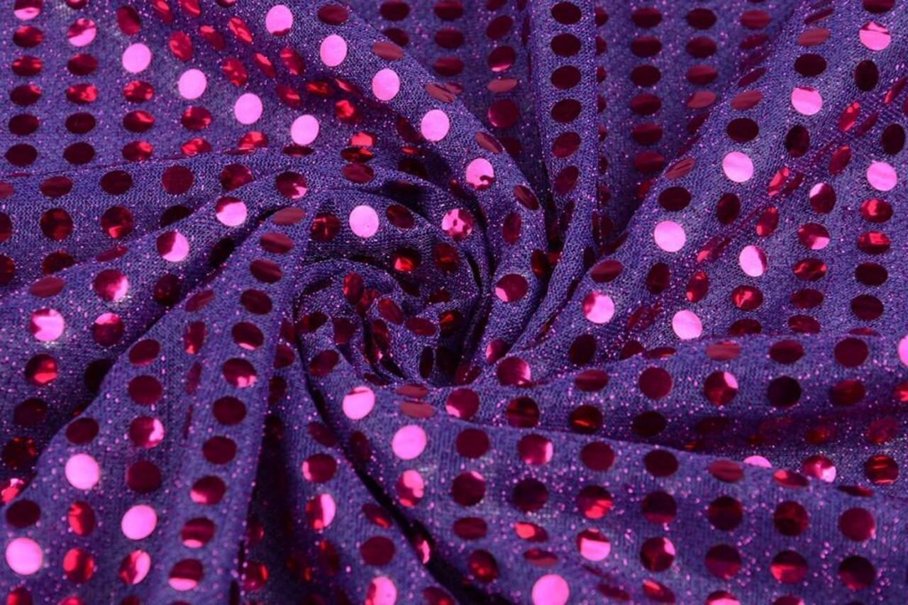 Pailletten, Flitter auf Lurex Lila Pailletten, Flitter auf Lurex Lila