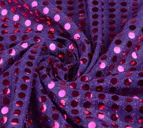 Pailletten, Flitter auf Lurex Lila