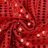 Pailletten, Flitter auf Lurex Rot