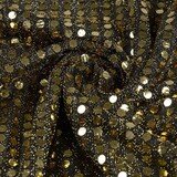 Paillettes sur Lurex Noir-Or