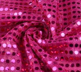 Pailletten op Lurex Fuchsia
