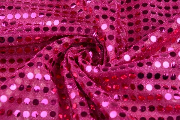 Sequins on Lurex Fuchsia