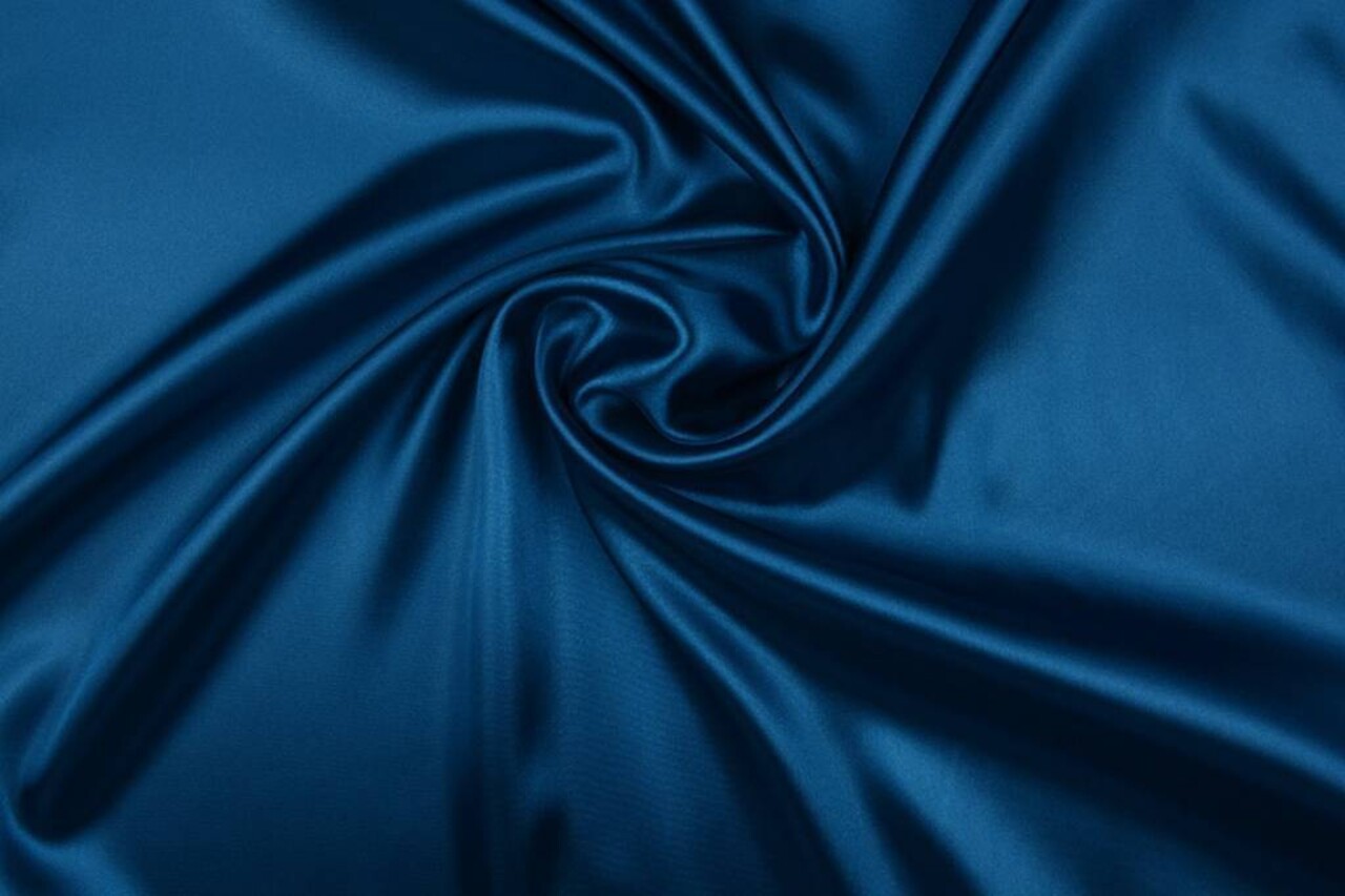 Poliéster Satén Empire Azul Poliéster Satén Empire Azul