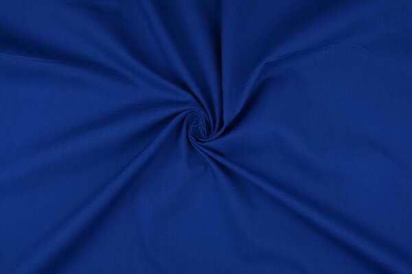 Popeline Bleu Cobalt