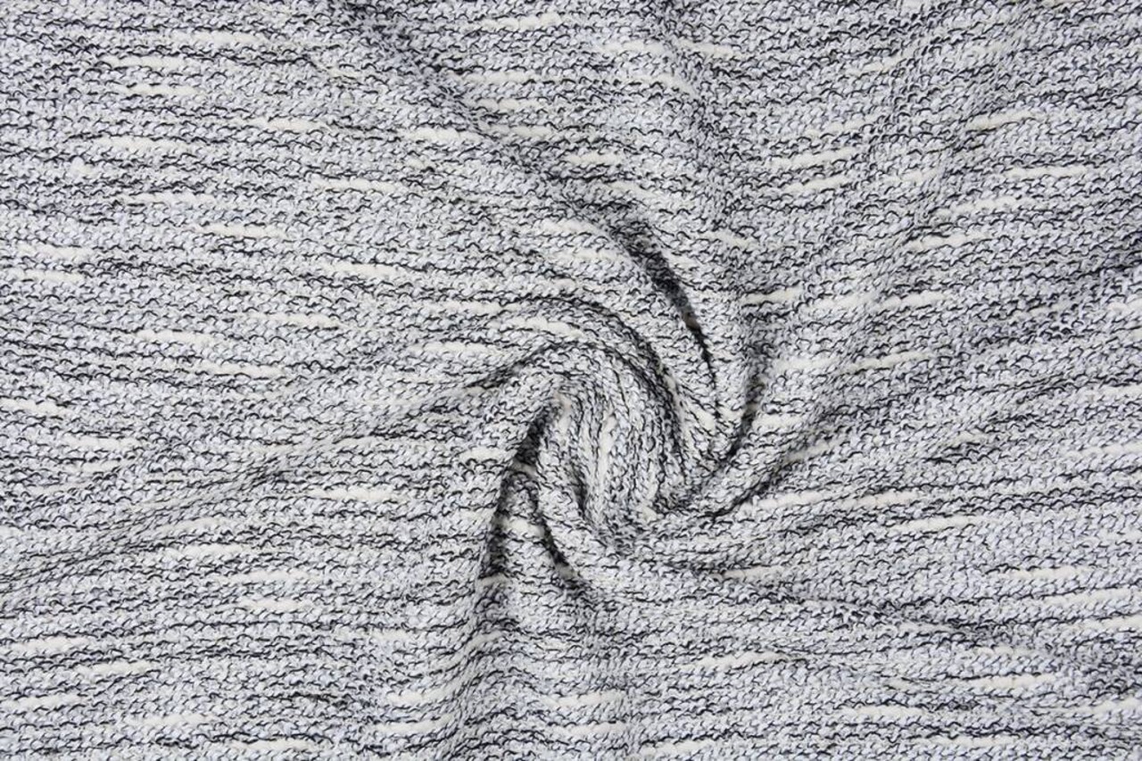 Shifra Bouclé Crema Nero con Glitter Shifra Bouclé Crema Nero con Glitter