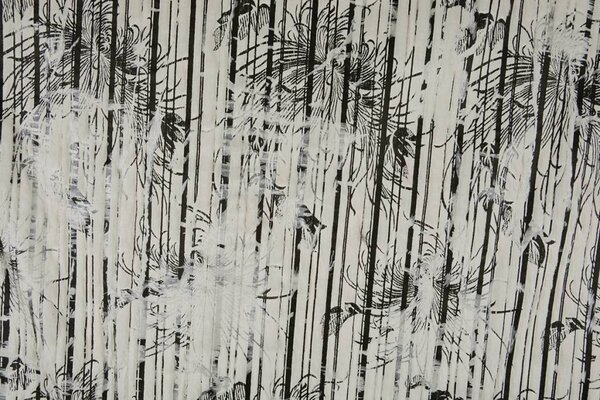 Stripe Fur Foil Beige