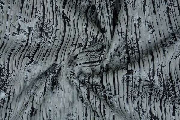 Stripe Fur Foil Grey Stripe Fur Foil Grey