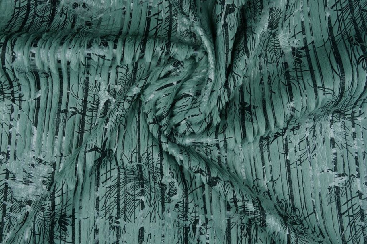 Righe Pelliccia Lamina Menta Antica Righe Pelliccia Lamina Menta Antica