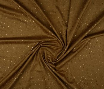 Suede gold drop Mocha brown