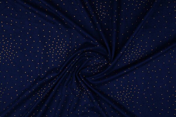 Suede gold drop Marine