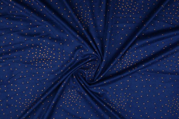 Suede gold drop Kings Blue