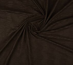 Suede plissé Donker bruin