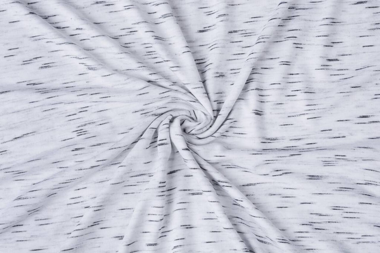 Viscose Slub Melange White