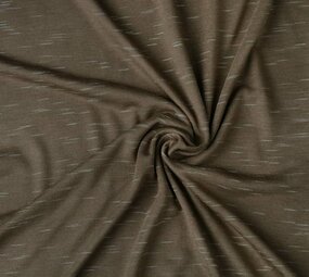 Viscose Melange Slub Mokka bruin