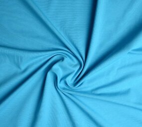 Oeko-Tex®  Jersey Stoff Baumwolle Aqua