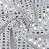 Pailletten, Flitter auf Lurex Silber