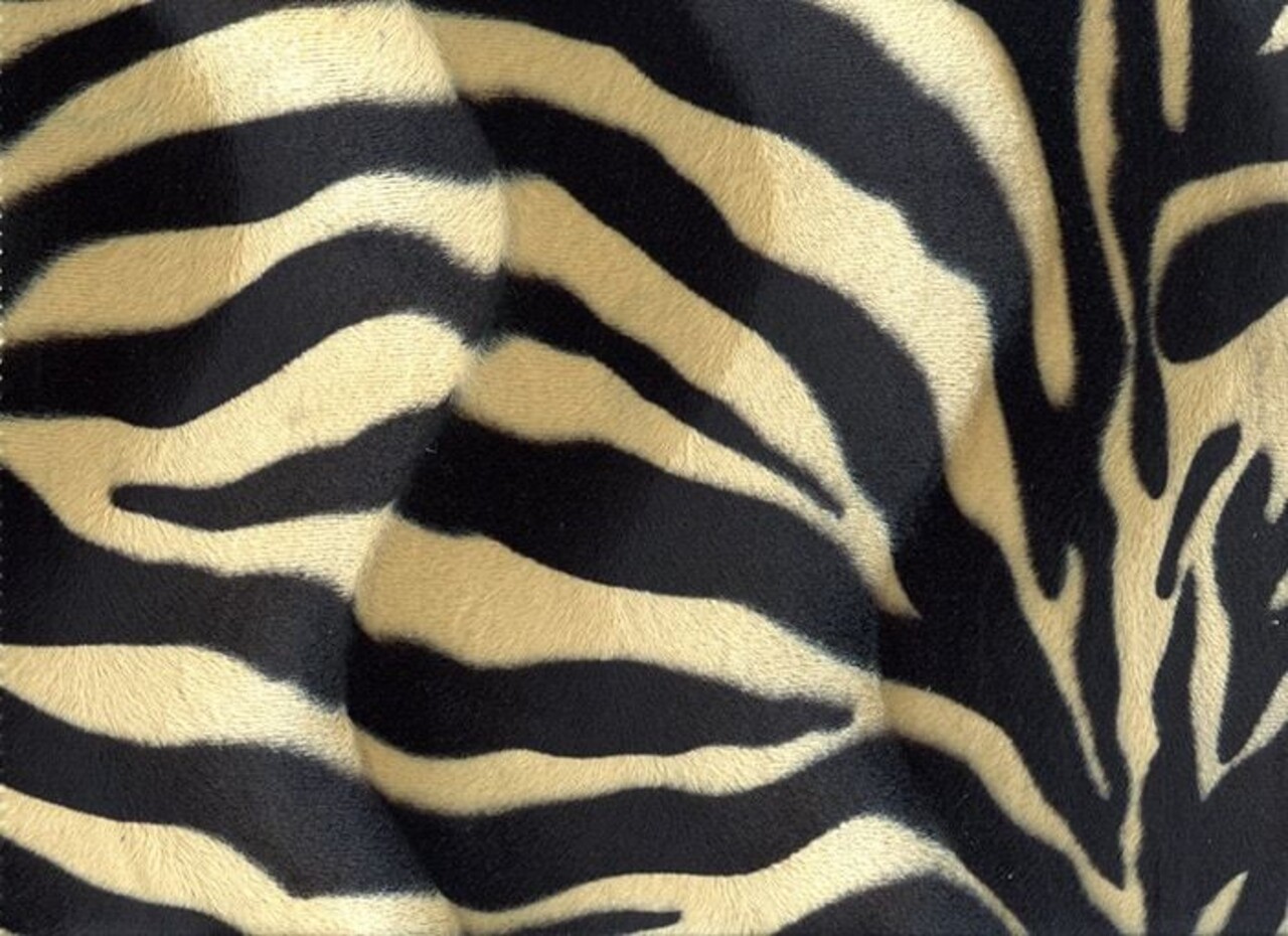 Velboa Zebra Schwarz-zand