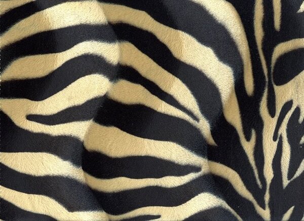 Velboa Zebra Schwarz-zand