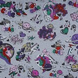 Felpa Alpenfleece Pony Girl Gang Denim Glitter Felpa Alpenfleece Pony Girl Gang Denim Glitter