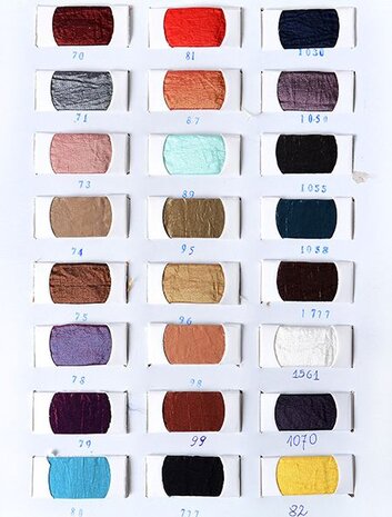 Samplecard Crinkle Taft 0723