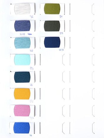 Oeko-Tex®   Farbekarte French Terry