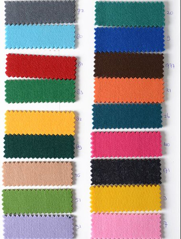 Oeko-Tex®  Samplecard Koreaans Vilt 3mm Oeko-Tex®  Samplecard Koreaans Vilt 3mm