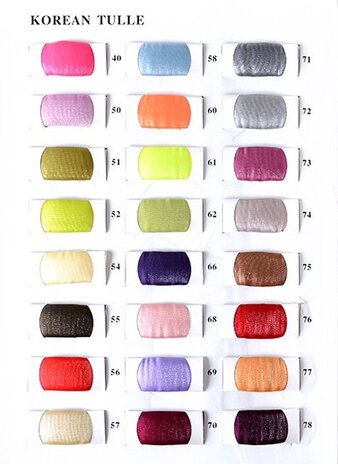 Samplecard Korean Silk