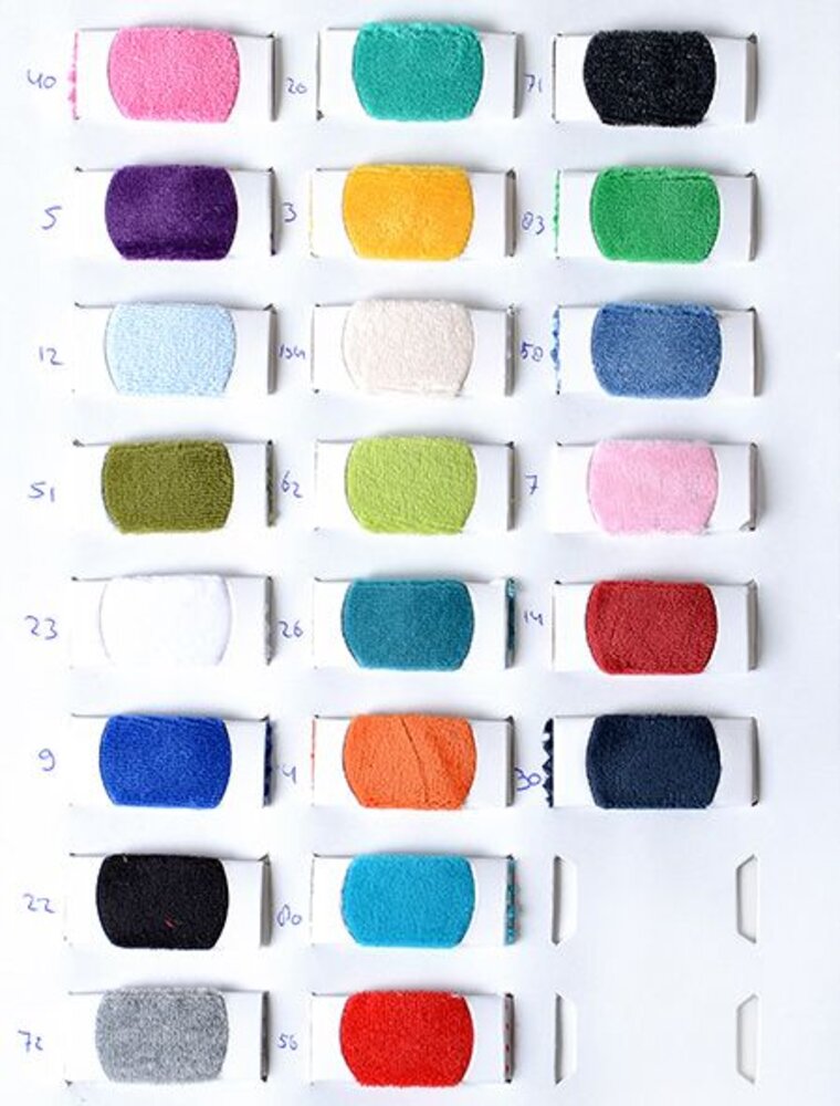 Samplecard Nicky velours