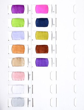 Samplecard Organza One-Tone