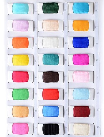 Samplecard Organza One-Tone