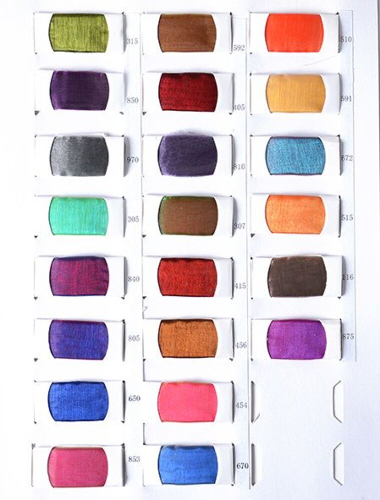 Farbekarte Organza Two-Tone