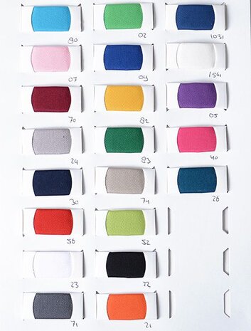 Stalenkaart Work wear (katoen polyester) Stalenkaart Work wear (katoen polyester)