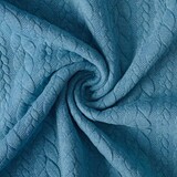A Maglia Treccia Tessuto Maglia Blu Petrolio A Maglia Treccia Tessuto Maglia Blu Petrolio