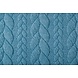 Tricoté Torsade Tissu Jersey Bleu Pétrole Tricoté Torsade Tissu Jersey Bleu Pétrole
