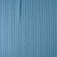 Knitted Cable fabric tricot Petrol Blue