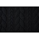 A Maglia Treccia Tessuto Maglia Nero