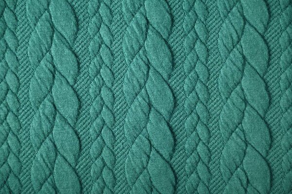 A Maglia Treccia Tessuto Maglia Verde Mare A Maglia Treccia Tessuto Maglia Verde Mare