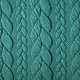 Knitted Cable fabric tricot Sea Green