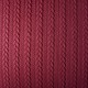 Gebreide kabel stof tricot Bordeaux