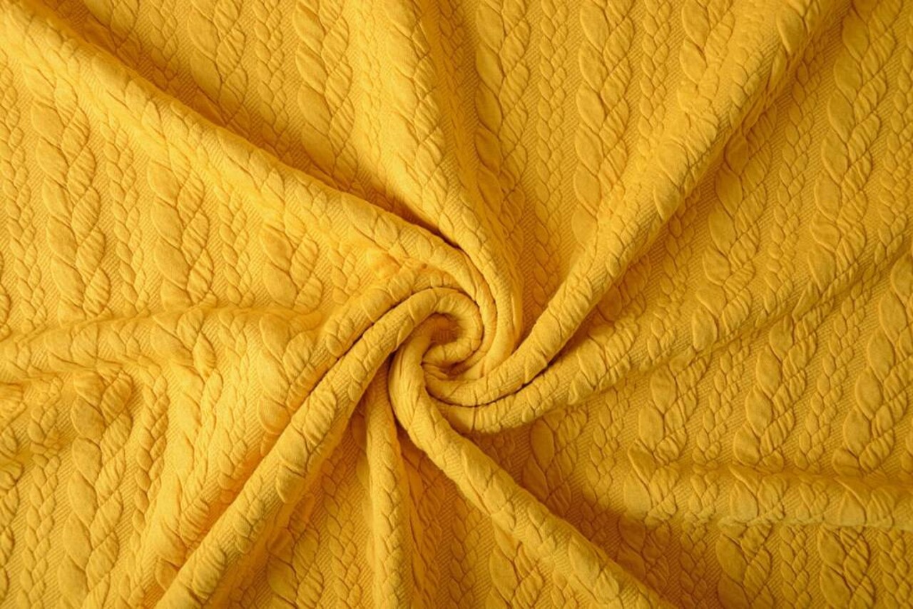 Knitted Cable fabric tricot Oker