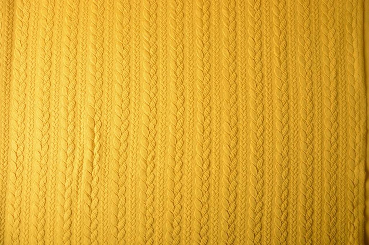A Maglia Treccia Tessuto Maglia Ocra A Maglia Treccia Tessuto Maglia Ocra