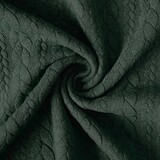 De Punto Trenza Tela Punto Army Verde
