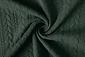 Knitted Cable fabric tricot Army Green Knitted Cable fabric tricot Army Green