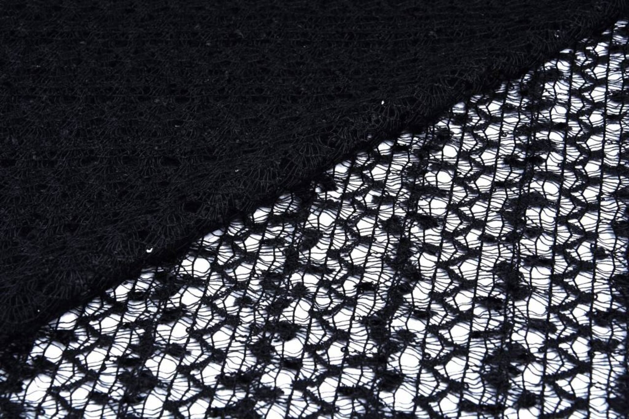 Dentelle Paillet Noir Dentelle Paillet Noir